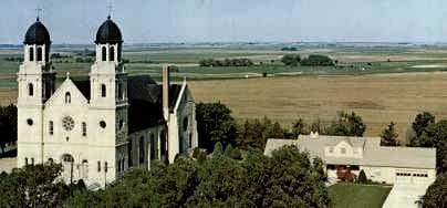 St. Joseph Church standing high on the Kansas plains