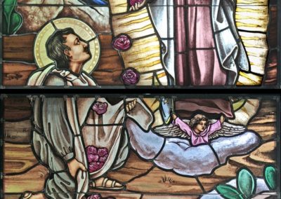 New Our Lady of Guadalupe; St. Juan Diego stained glass window for Holy Spirit Catholic ...