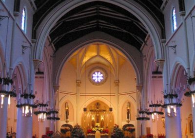 Restored interior of Cathedral of St. Francis de Sales, Houma, LA
