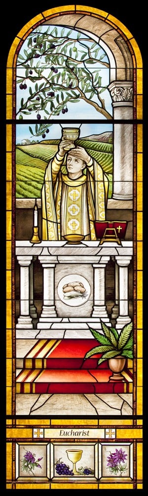 New Eucharist window for Holy Redeemer