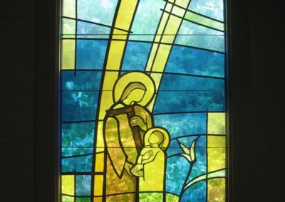 New stained glass installed for Carmelite Monastery of New Orleans, Covington, LA