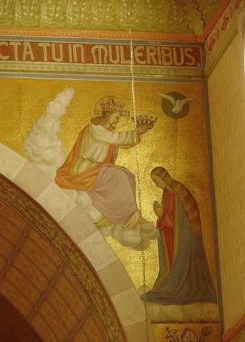 Mural at St. Mary Catholic Church - Photo: Br. Stephen Treat, O.Cist.