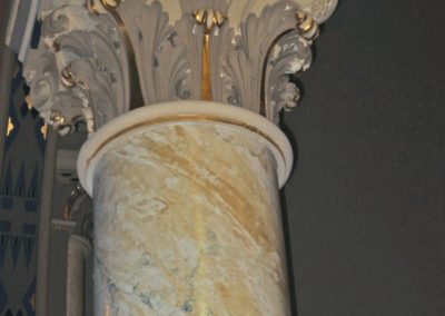 Restored scagliola column