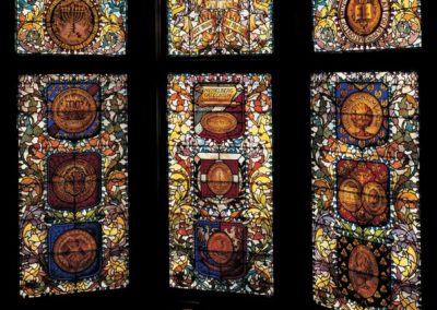 Conserved stained glass masterpiece created by McCully and Miles