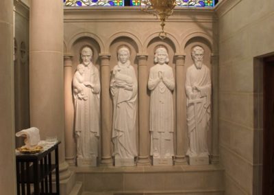 New carved stone statues for St. Louis Church - Photo by: Looney Ricks Kiss