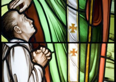 New Saint Patrick stained glass window