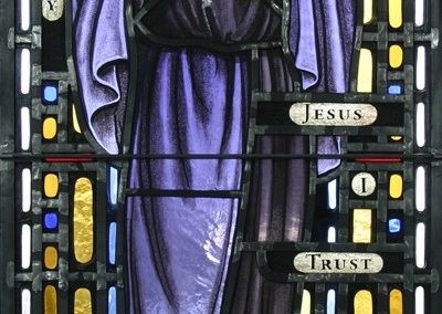 New stained glass for St. Barbara Roman Catholic Church, Dearborn, Michigan