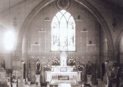1959 photo of St. Bartholomew Catholic Church, Stevens Point, WI