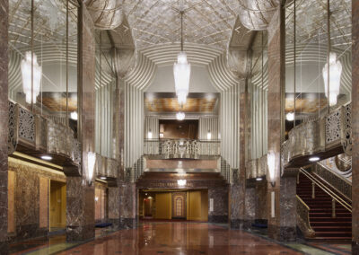 Restored Grand Lobby at the Bradley Symphony Center.